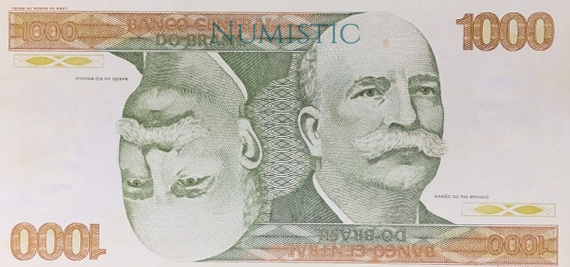 1.000 Cruzeiros - Estampa A — reverse