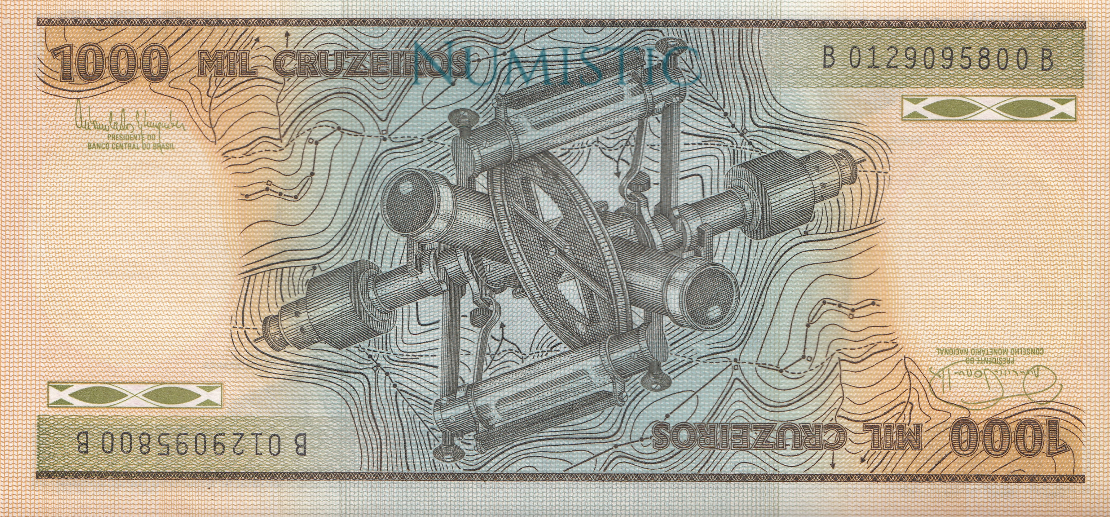 1.000 Cruzeiros - Estampa B — obverse