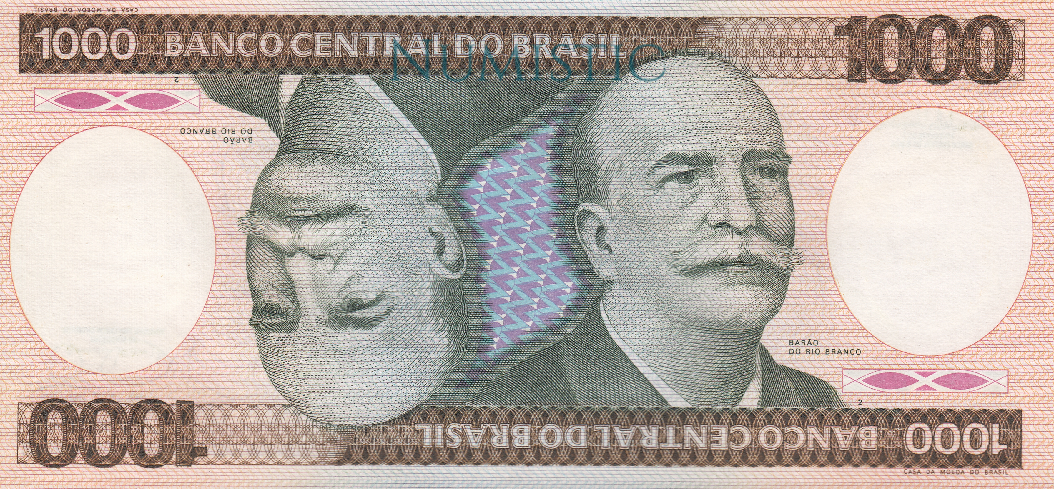 1.000 Cruzeiros - Estampa B — reverse