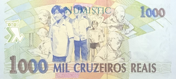 1.000 Cruzeiros Reais — reverse