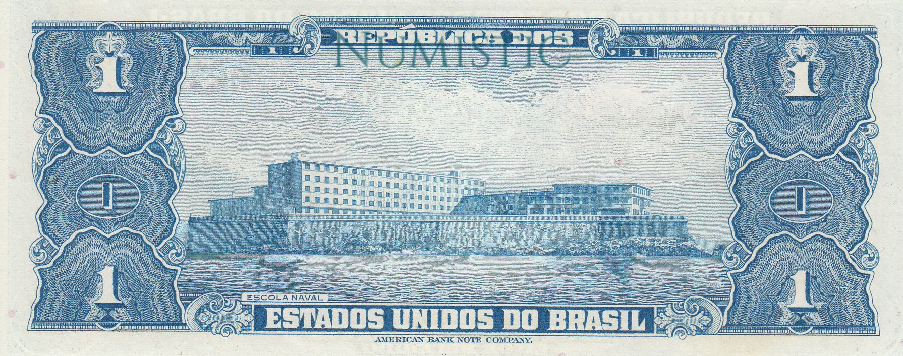 1 Cruzeiro - 1ª Estampa — reverse