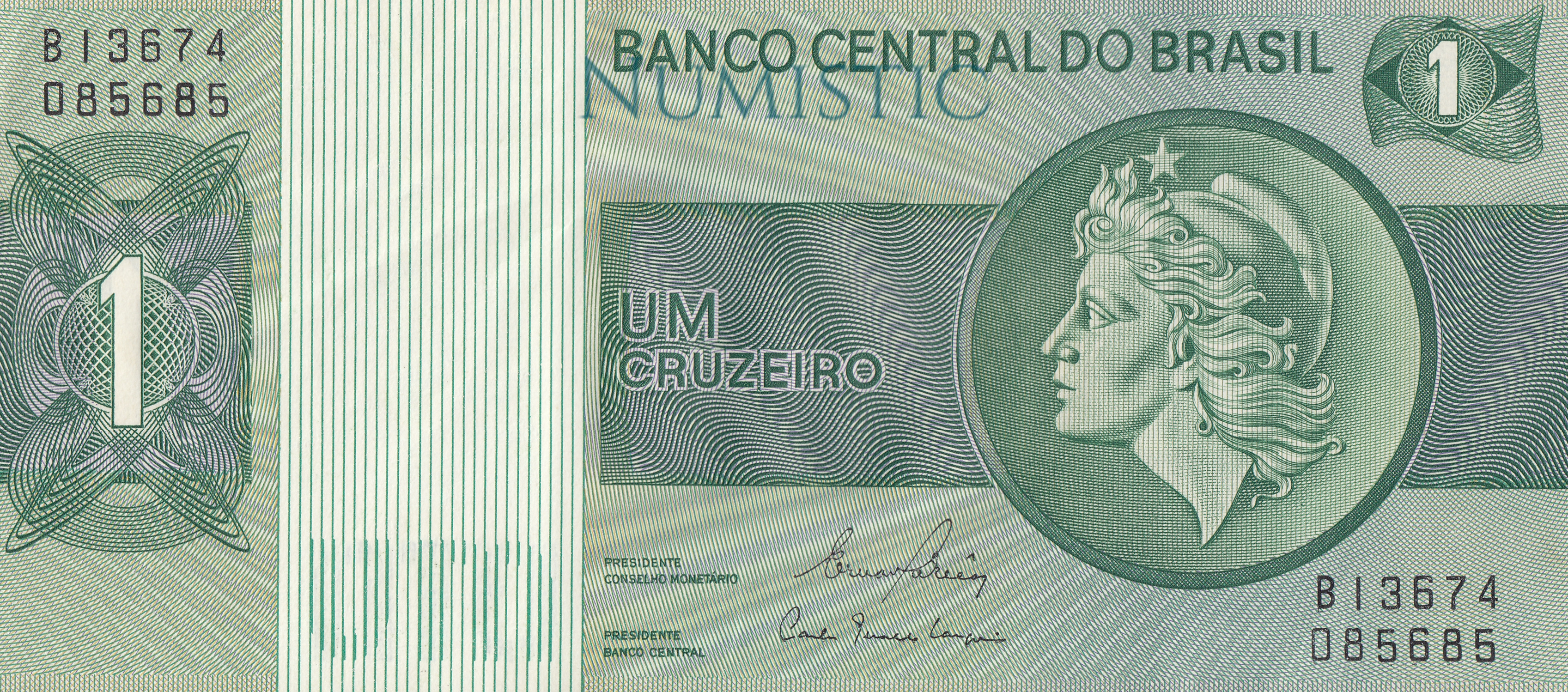 1 Cruzeiro - Estampa A e B — obverse