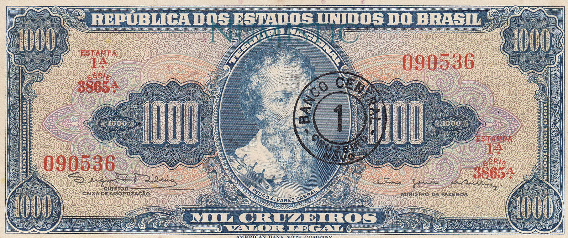 1 Cruzeiro Novo — obverse