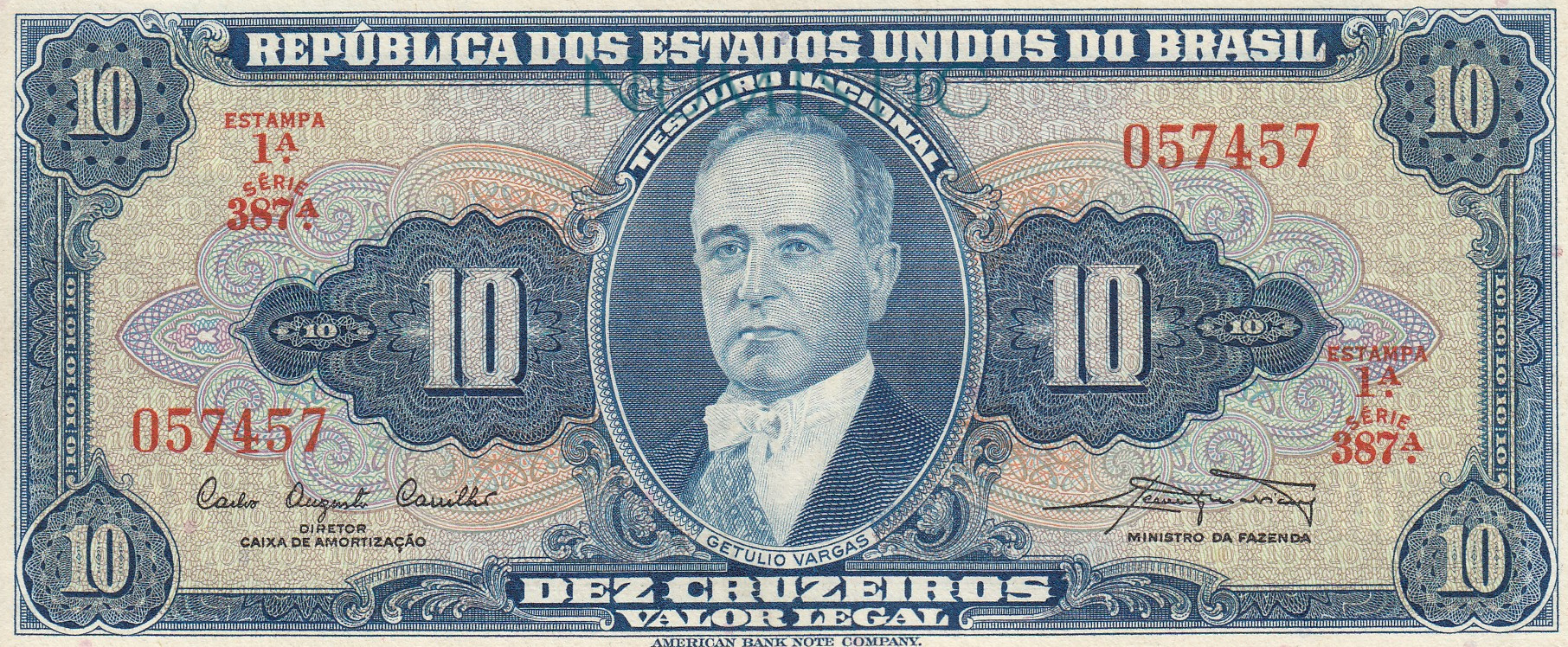 10 Cruzeiros - 1ª Estampa — obverse