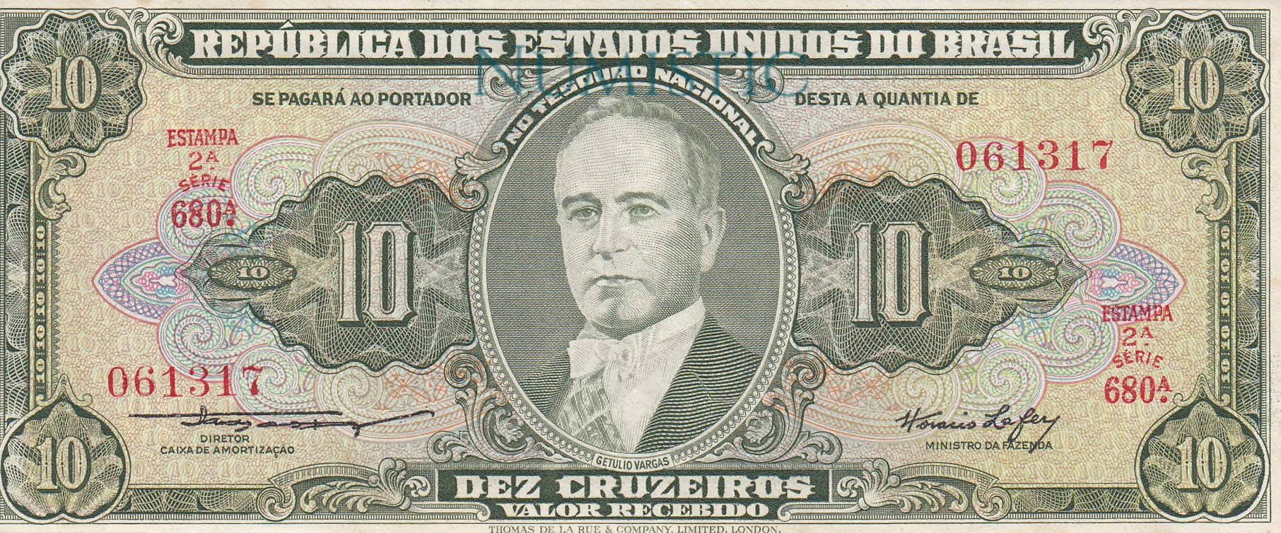 10 Cruzeiros - 2ª Estampa — obverse
