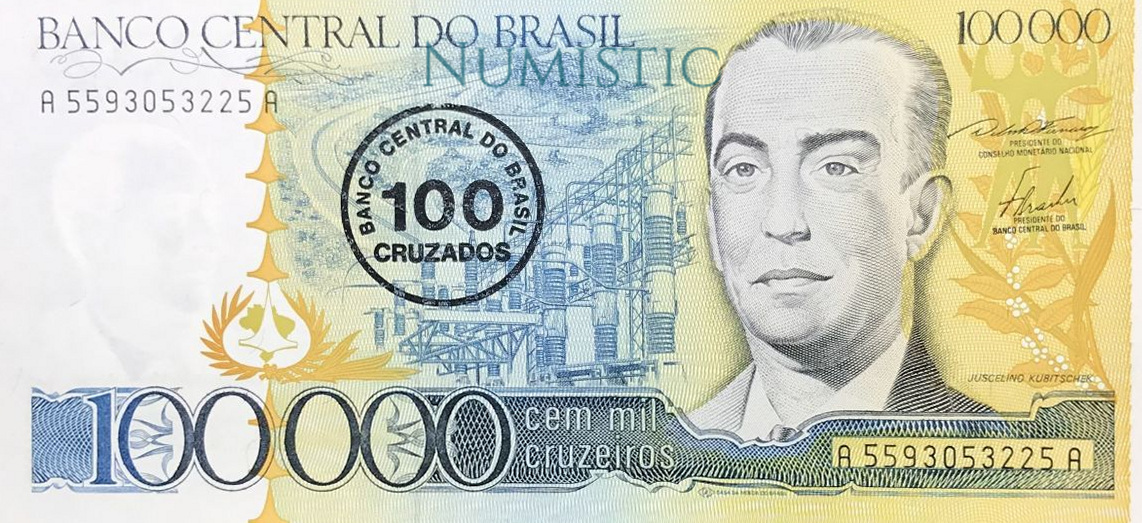 100 Cruzados — obverse