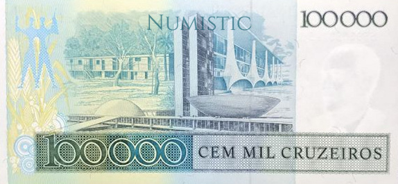 100 Cruzados — reverse
