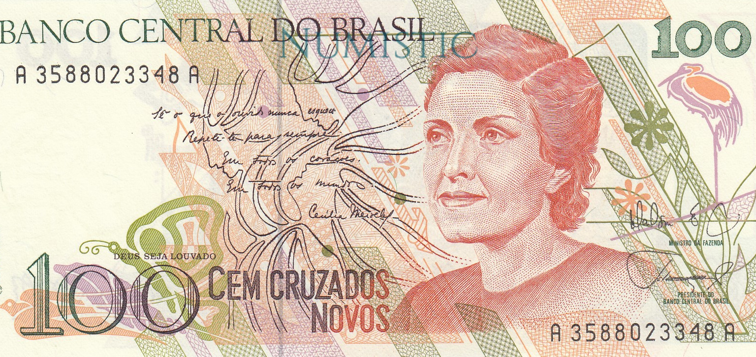 100 Cruzados Novos — obverse