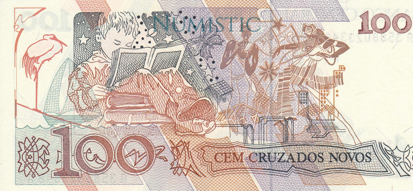 100 Cruzados Novos — reverse