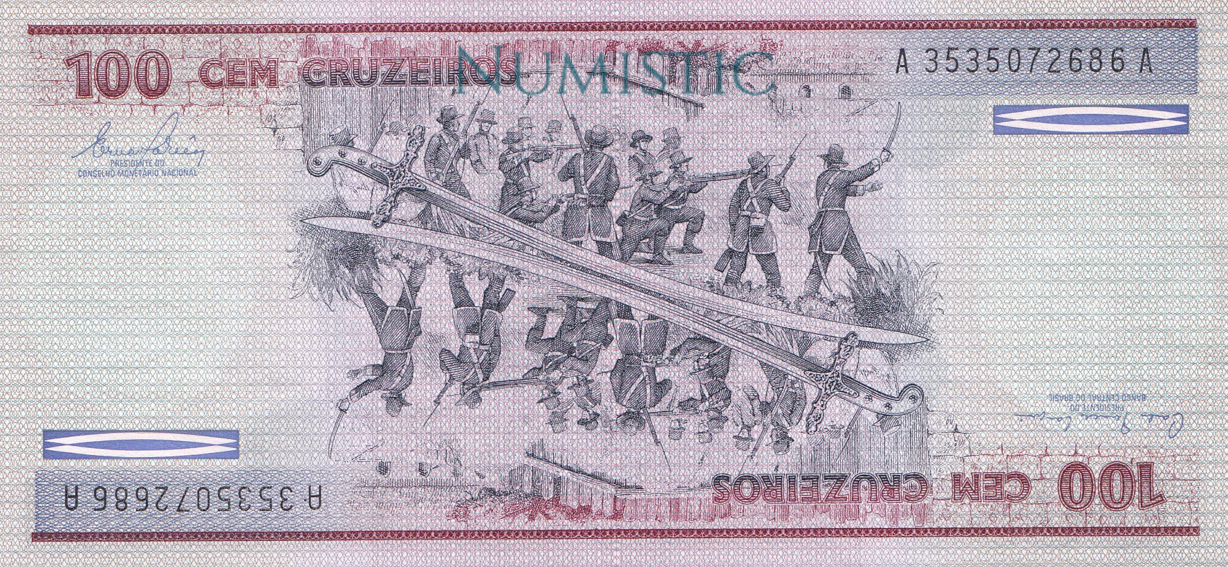 100 Cruzeiros - 2a Estampa — obverse