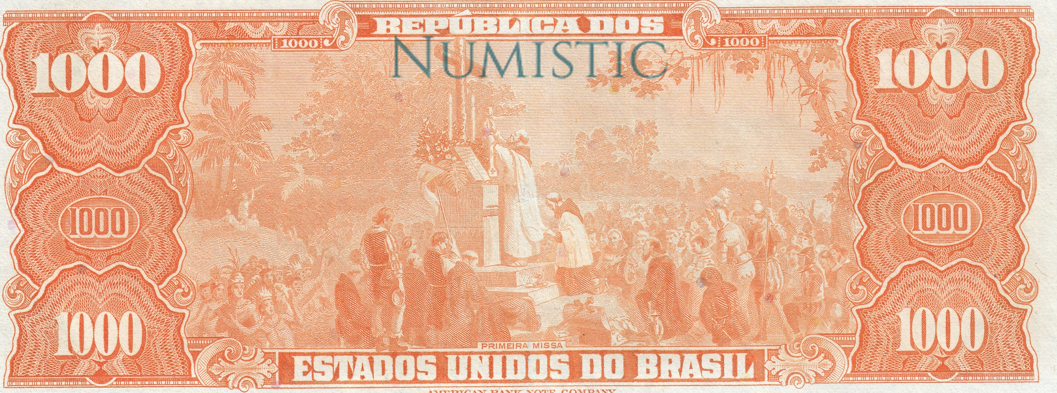 1000 Cruzeiros - 1ª Estampa — reverse