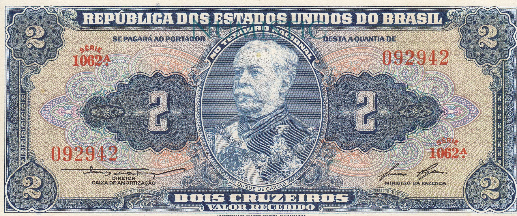 2 Cruzeiros - 1ª Estampa — obverse