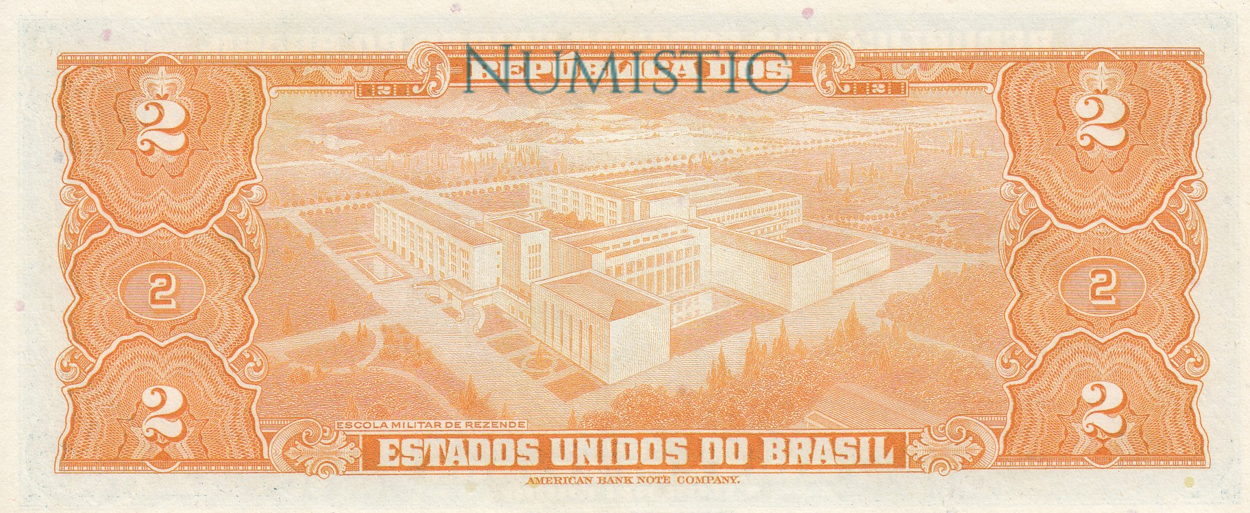 2 Cruzeiros - 1ª Estampa — reverse
