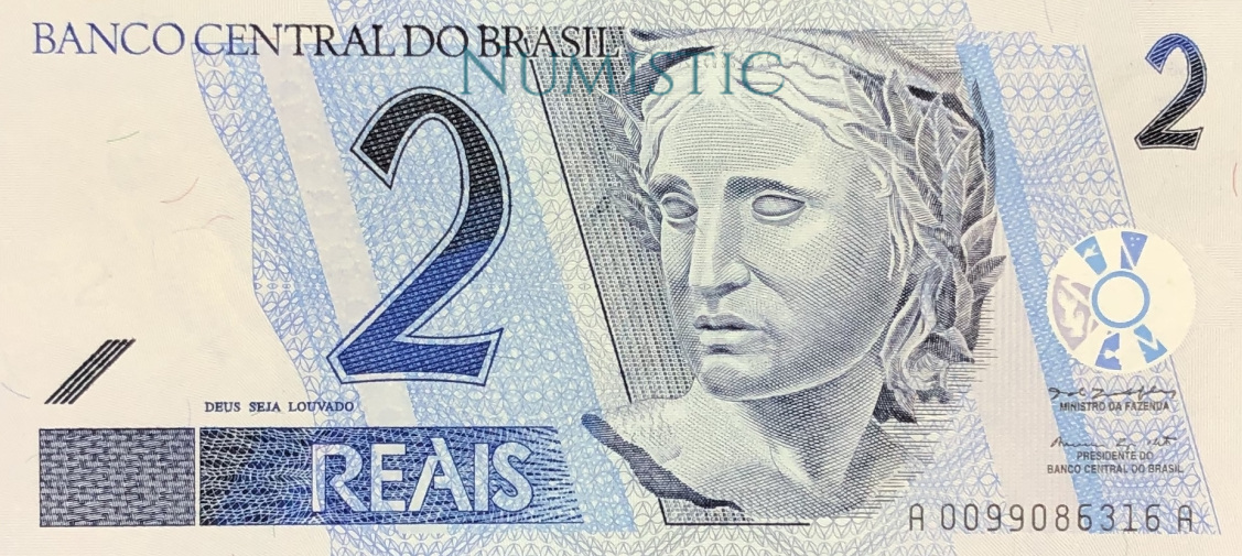 2 Reais — obverse