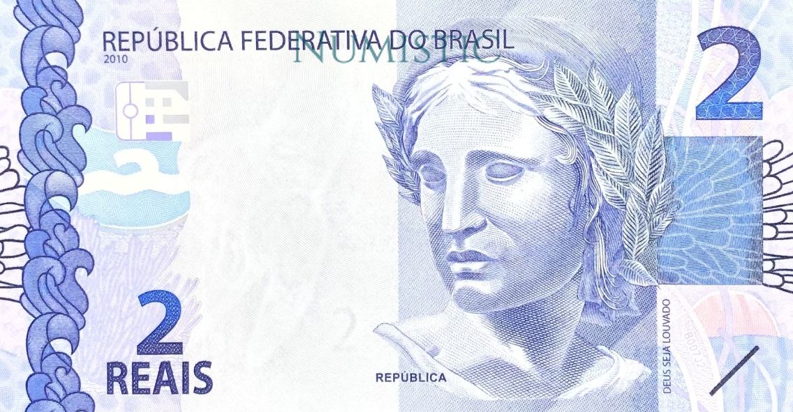 2 Reais — obverse