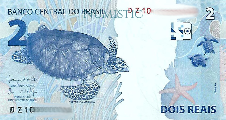 2 Reais - DZ Suécia — reverse