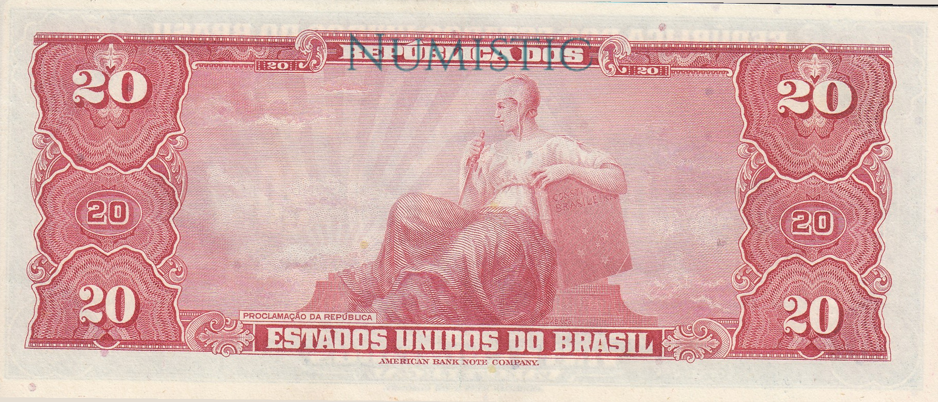 20 Cruzeiros - 1ª Estampa — reverse