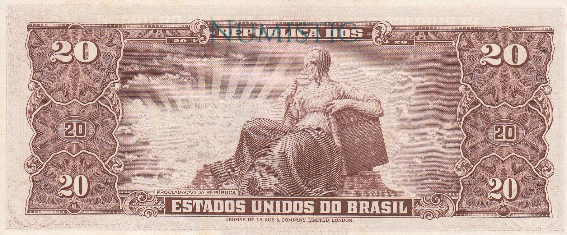 20 Cruzeiros - 2ª Estampa — reverse