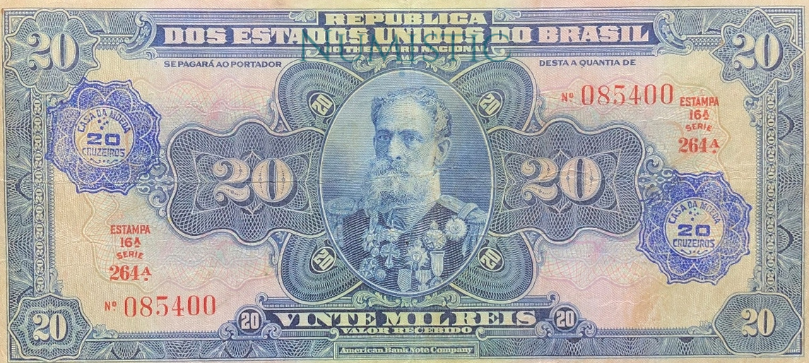 20 Cruzeiros - Carimbo Rosácea — obverse