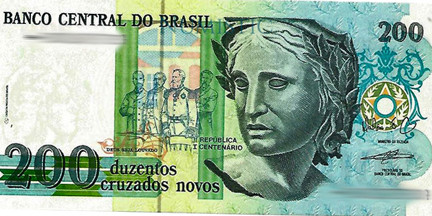 200 Cruzados Novos — obverse