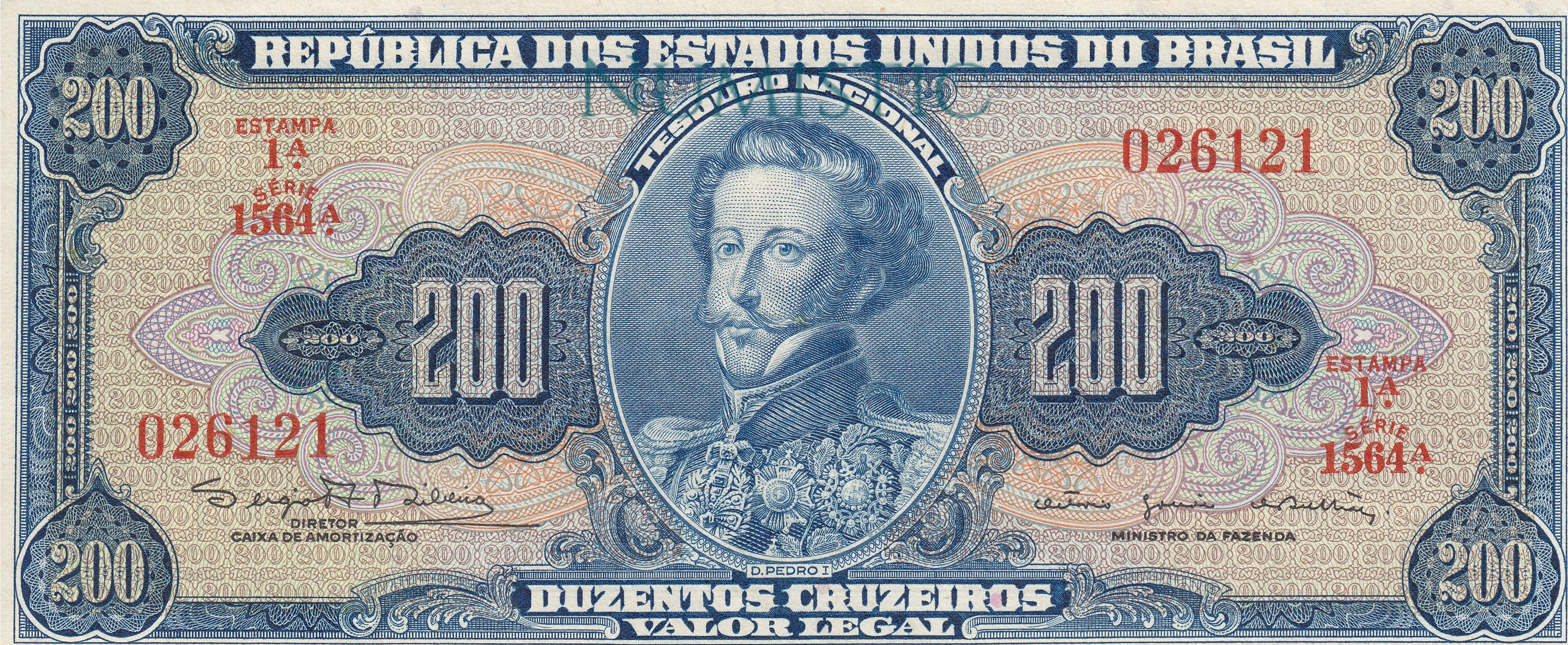 200 Cruzeiros - 1ª Estampa — obverse