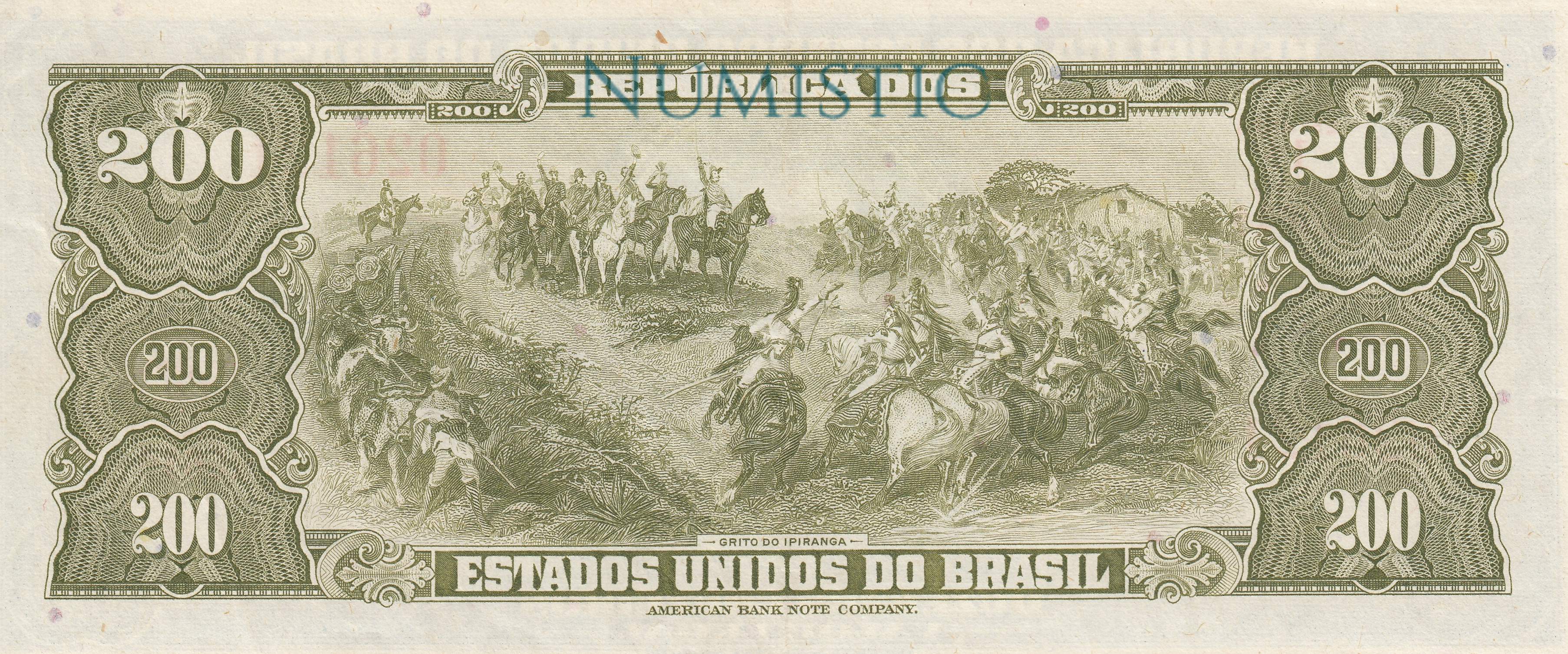 200 Cruzeiros - 1ª Estampa — reverse