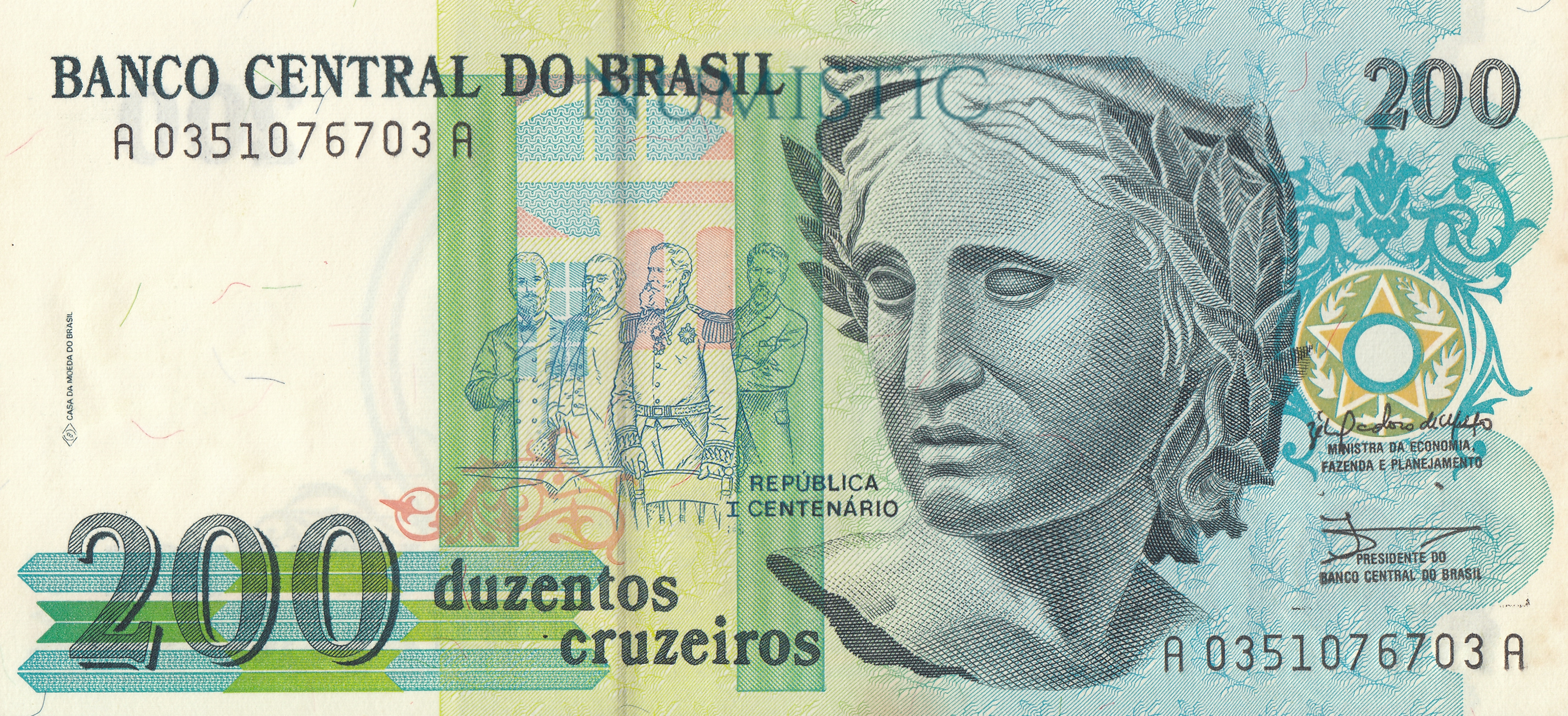 200 Cruzeiros — obverse