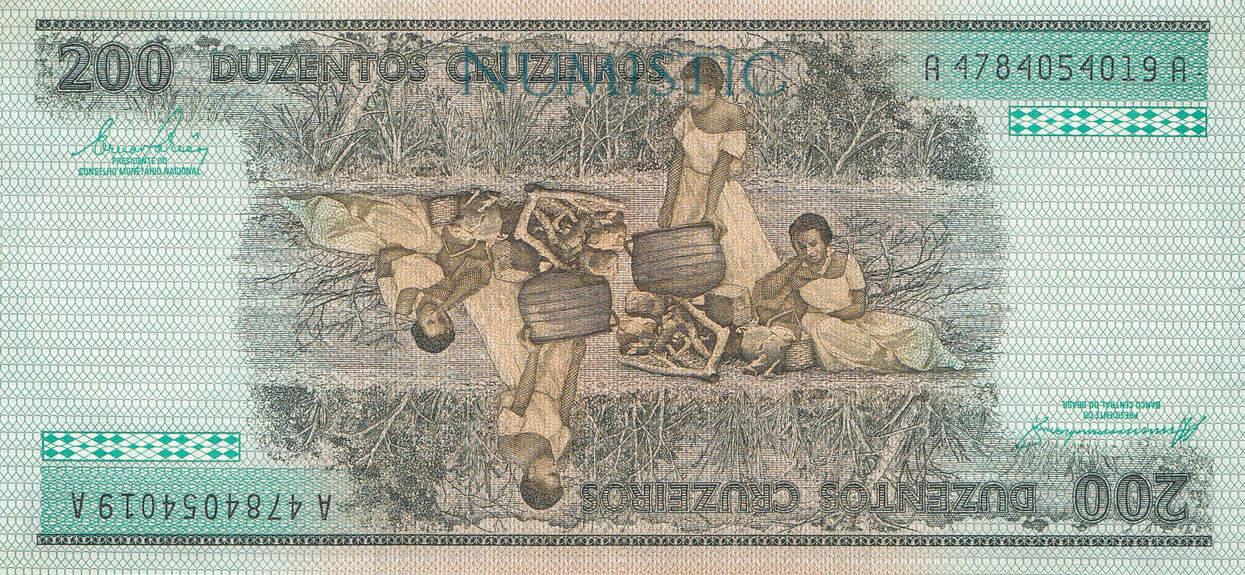 200 Cruzeiros — reverse