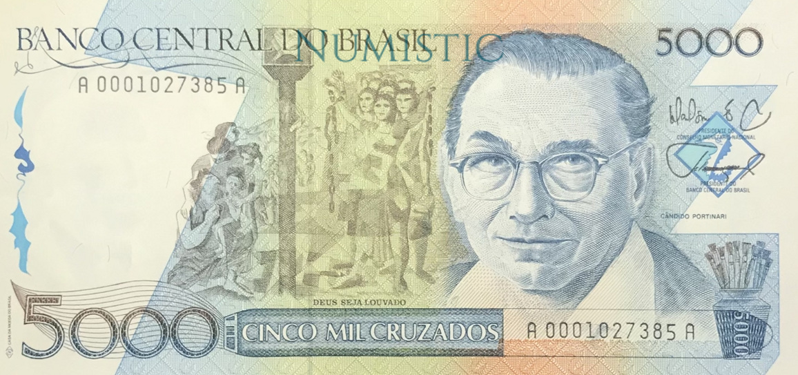 5.000 Cruzados — obverse