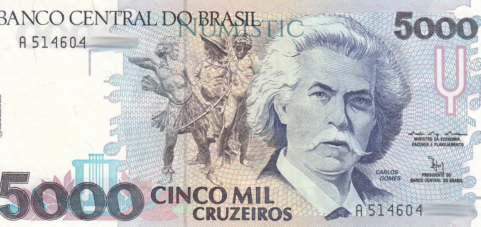 5.000 Cruzeiros — obverse