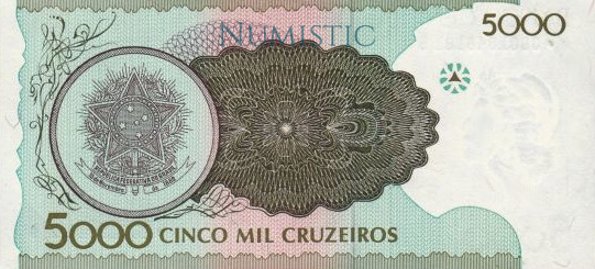 5.000 Cruzeiros — reverse