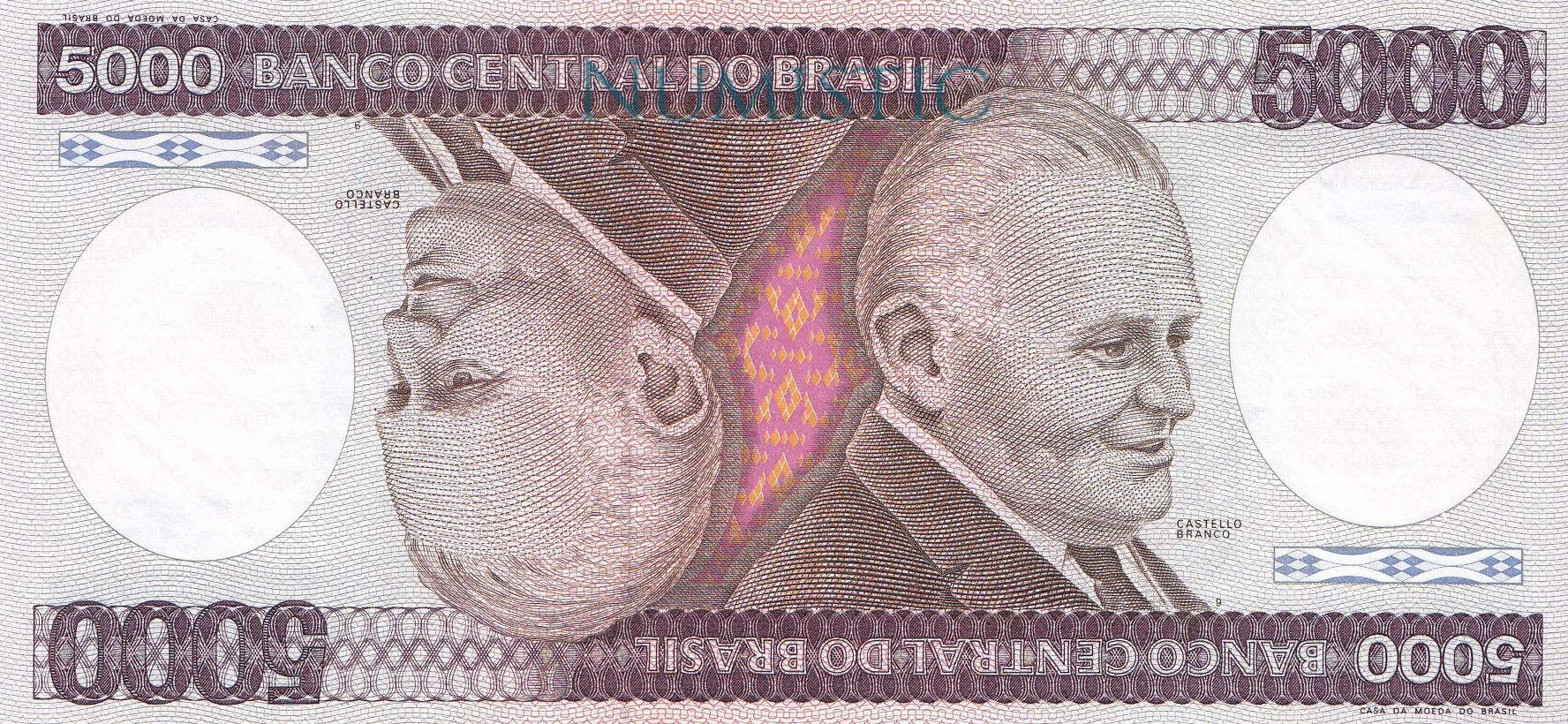 5.000 Cruzeiros — obverse