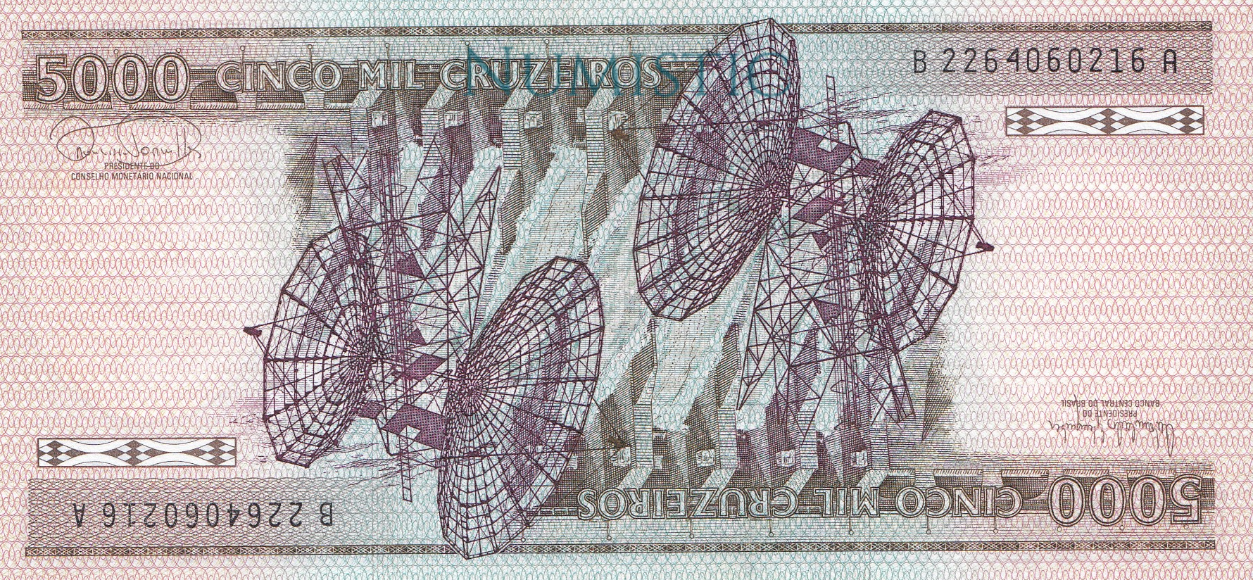 5.000 Cruzeiros — reverse