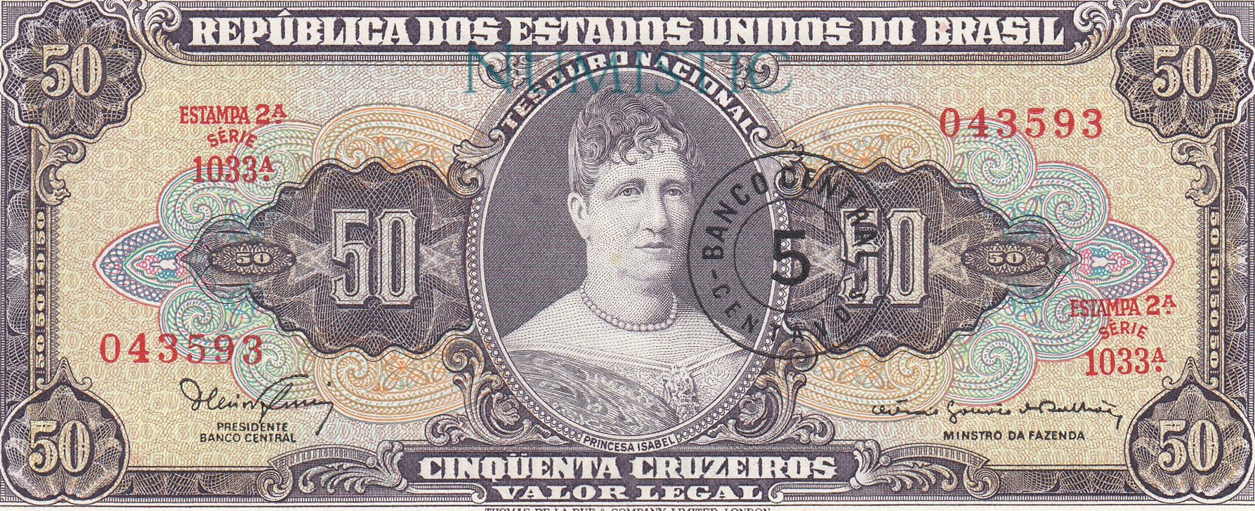 5 Centavos — obverse