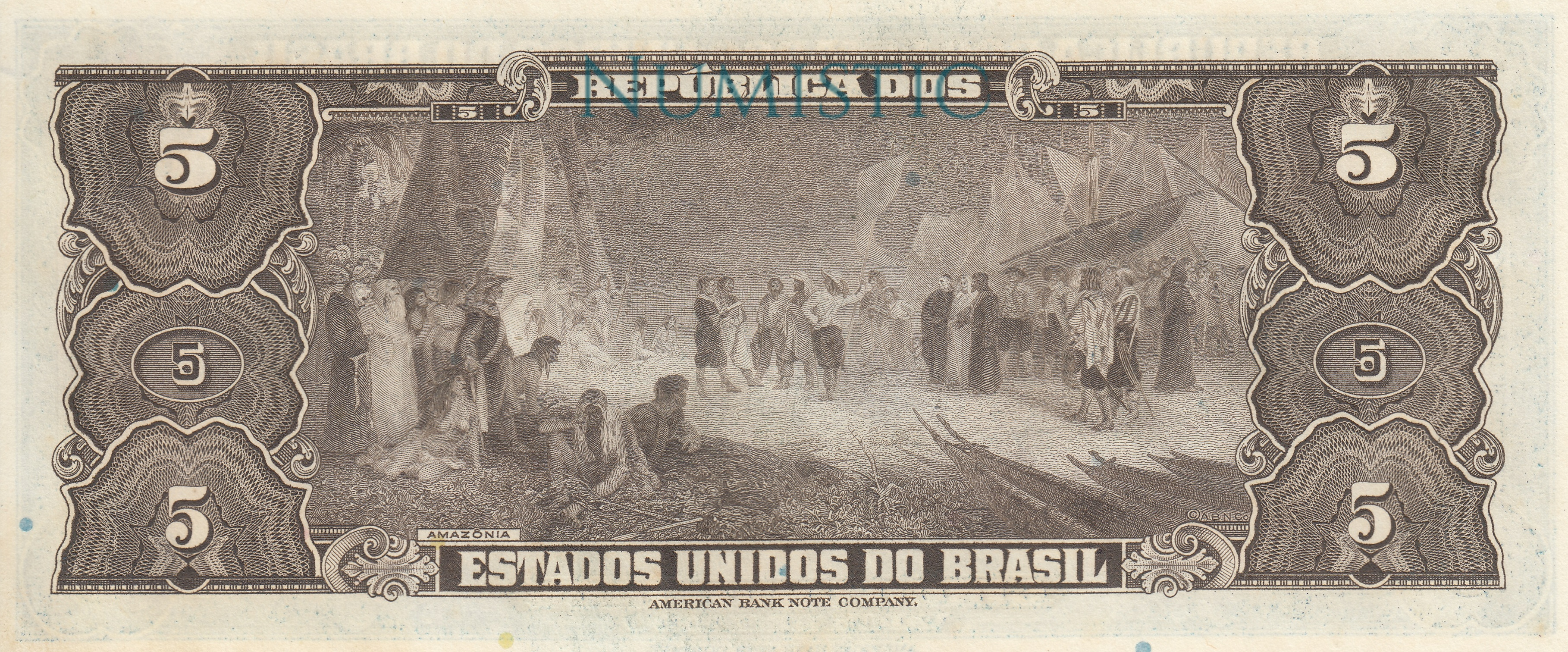 5 Cruzeiros - 1ª Estampa — reverse