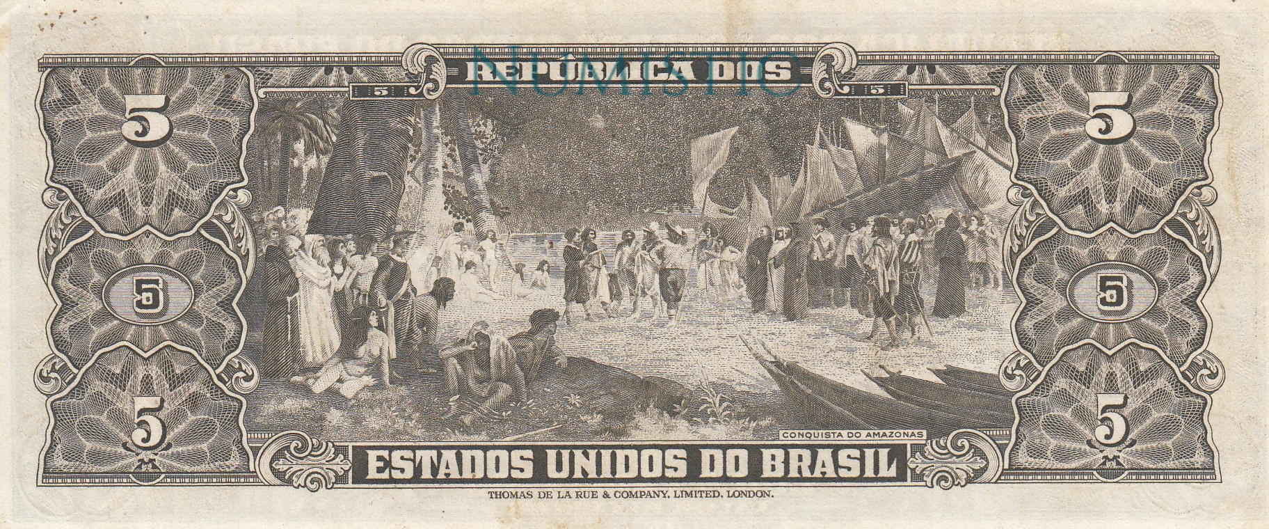5 Cruzeiros - 2ª Estampa — reverse