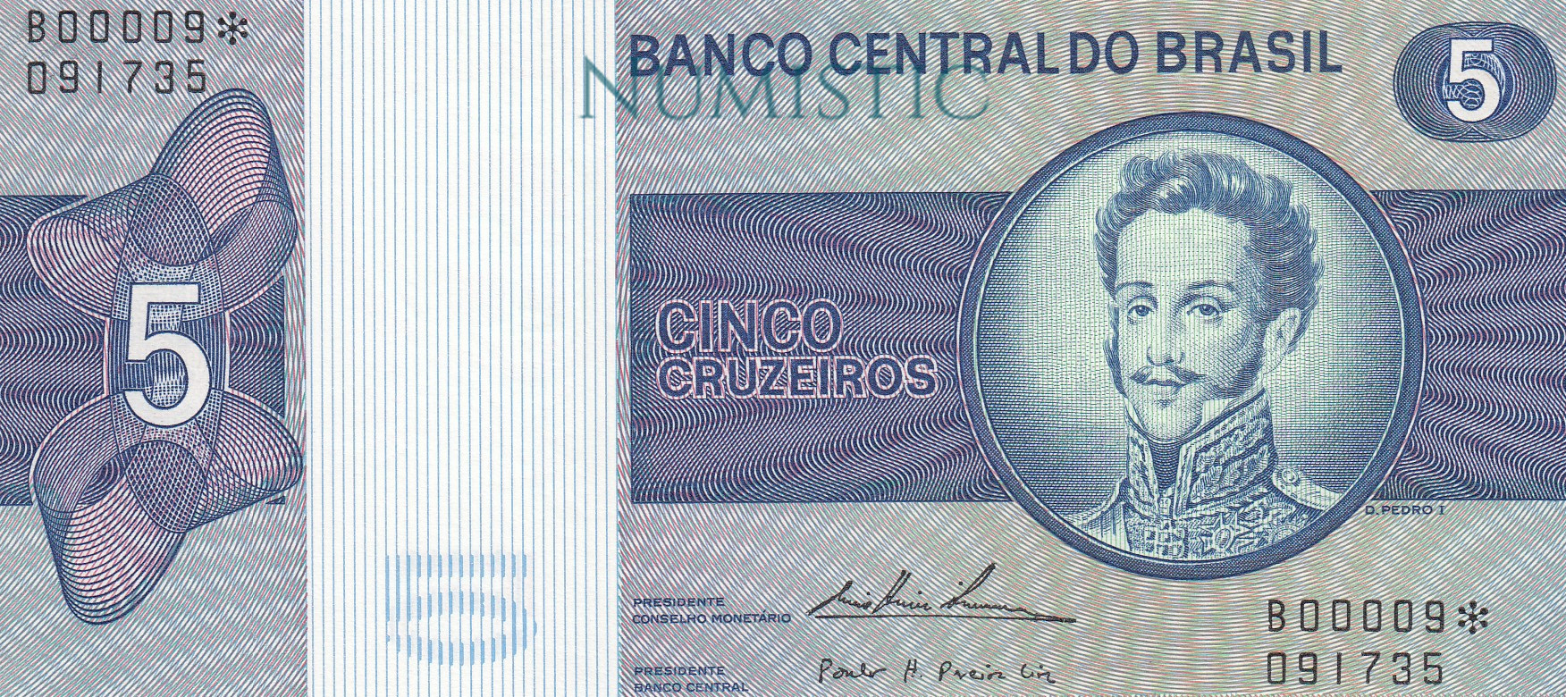 5 Cruzeiros - Estampa A e B — obverse