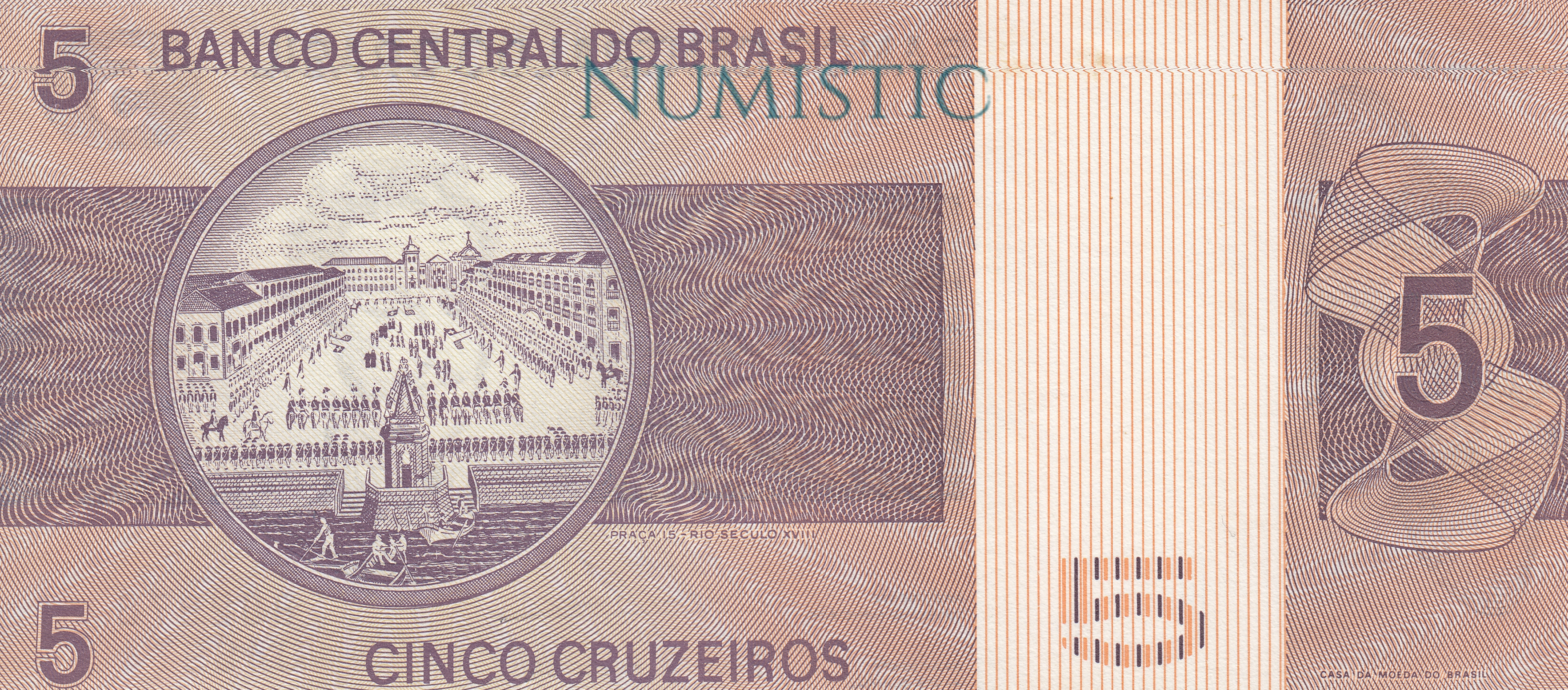 5 Cruzeiros - Estampa A e B — reverse