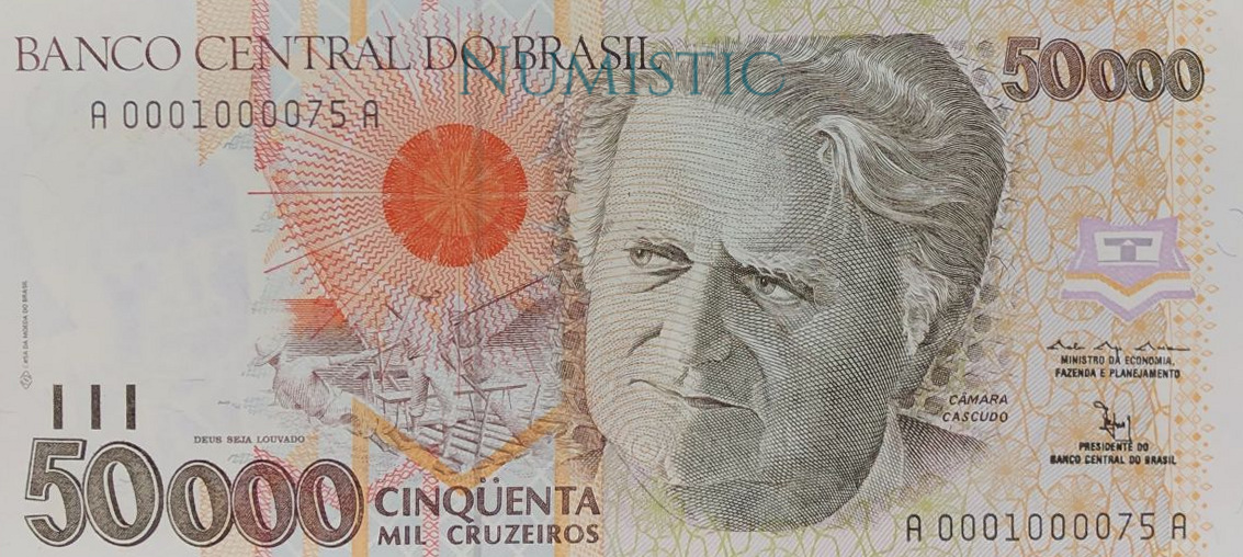 50.000 Cruzeiros — obverse