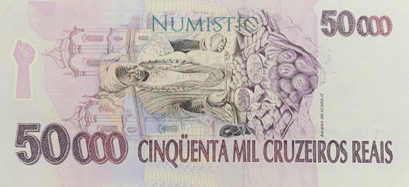 50.000 Cruzeiros Reais — reverse