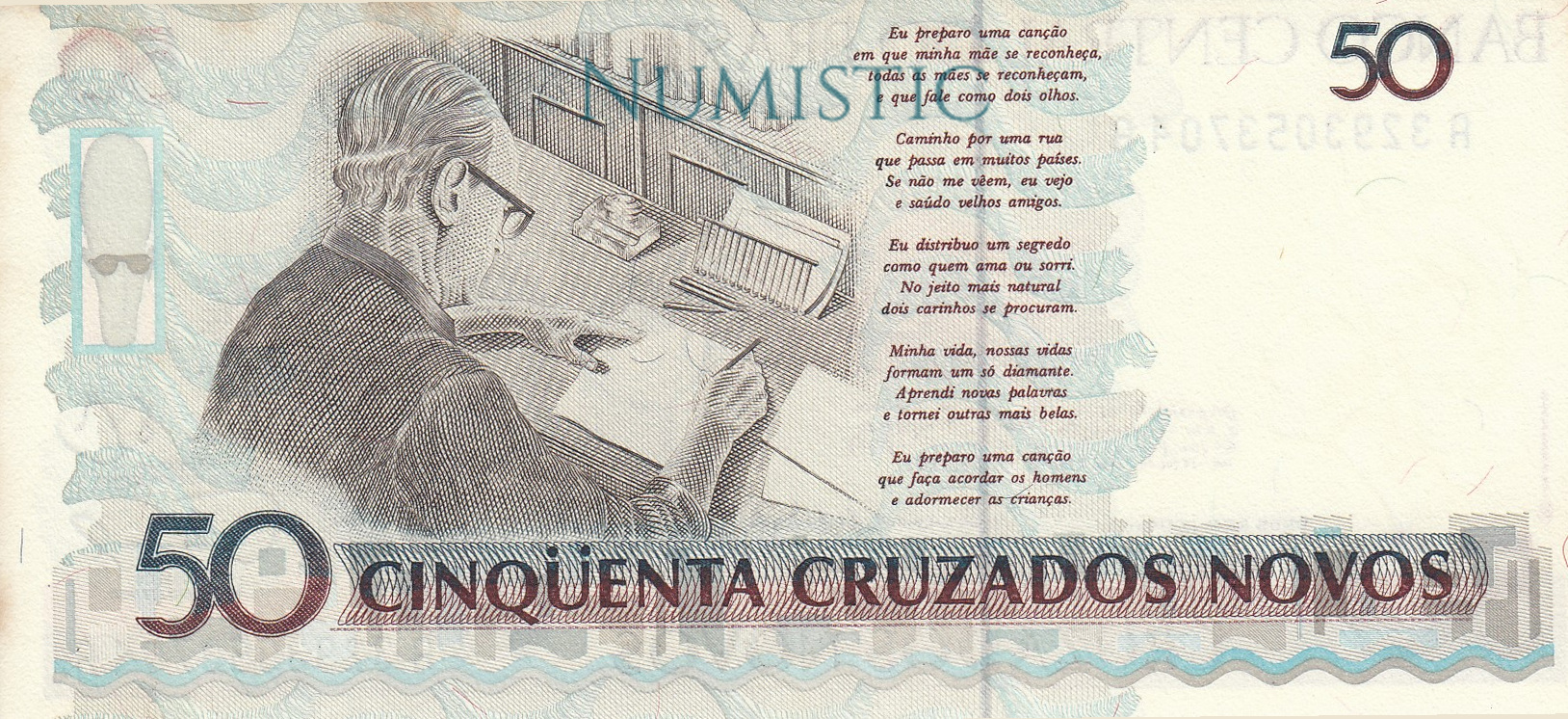 50 Cruzados Novos — reverse