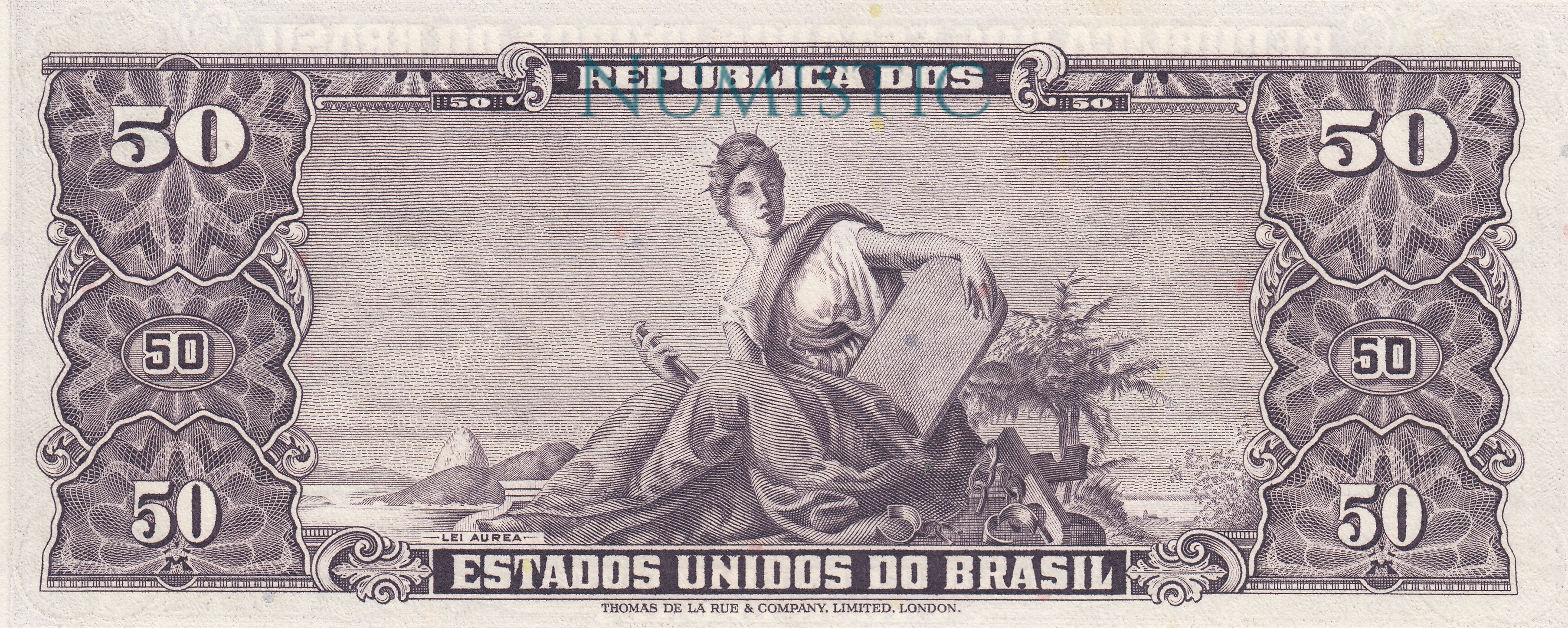 50 Cruzeiros - 2ª Estampa — reverse