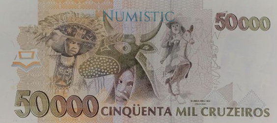 50 Cruzeiros Reais — reverse