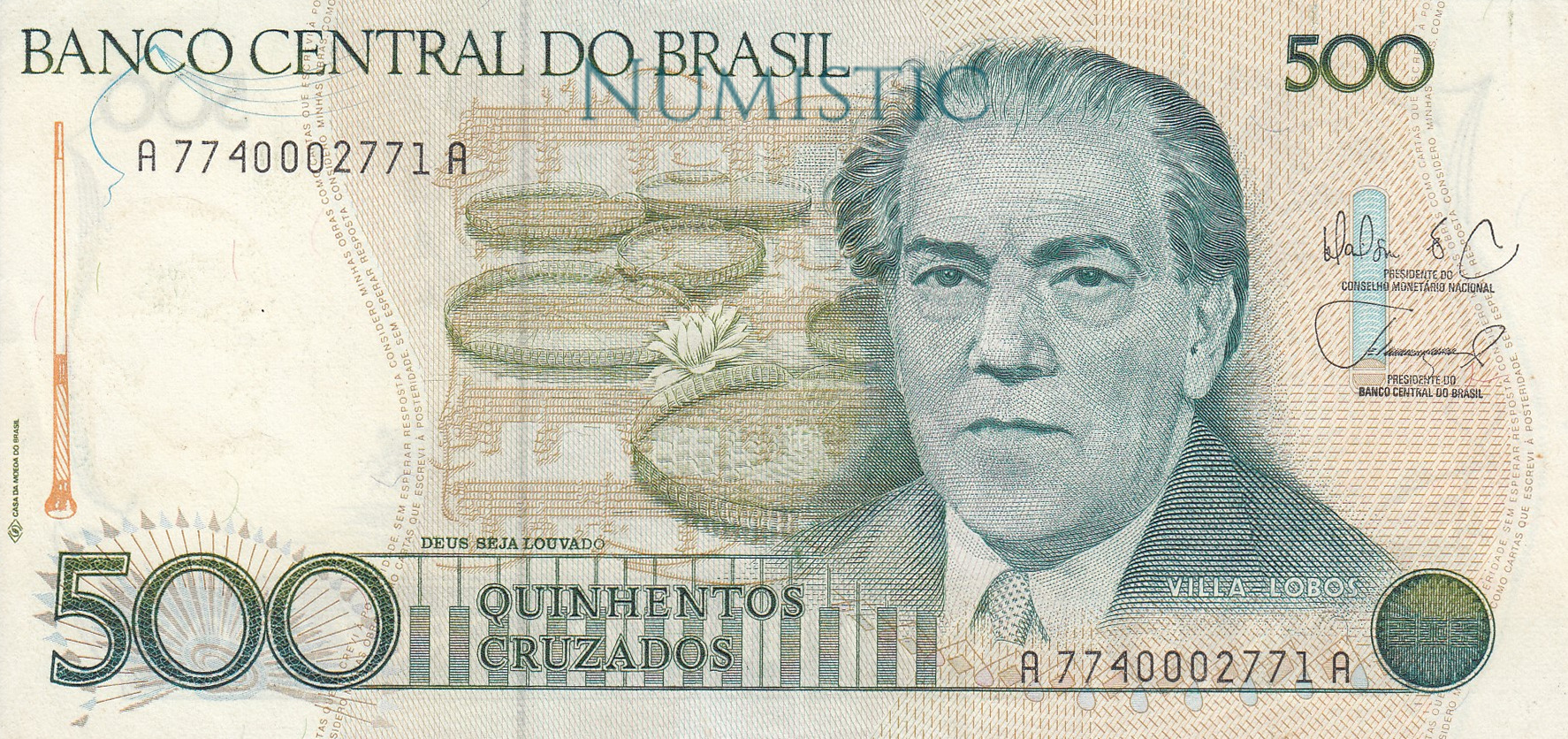 500 Cruzados — obverse