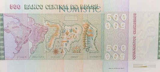 500 Cruzeiros - Estampa A e B — reverse