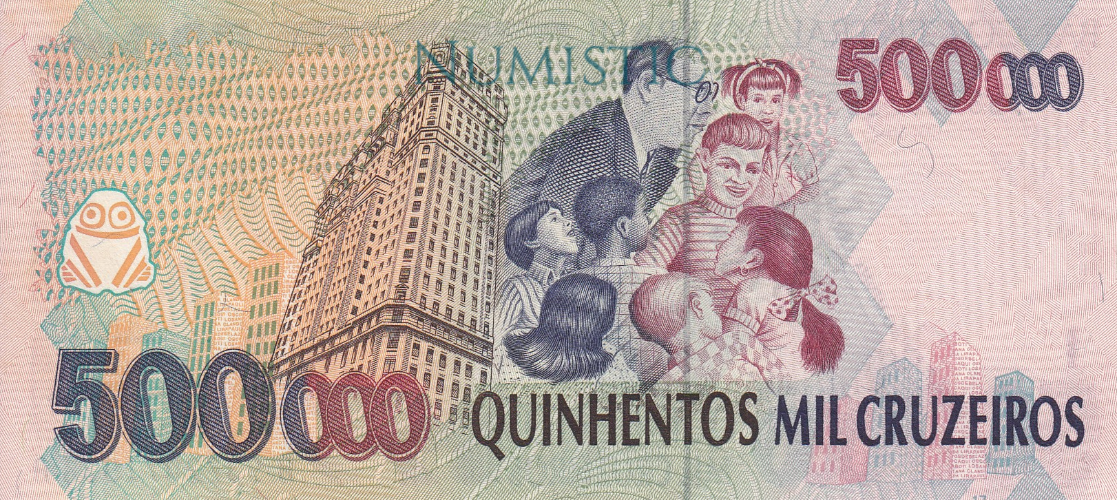 500 Cruzeiros Reais — reverse
