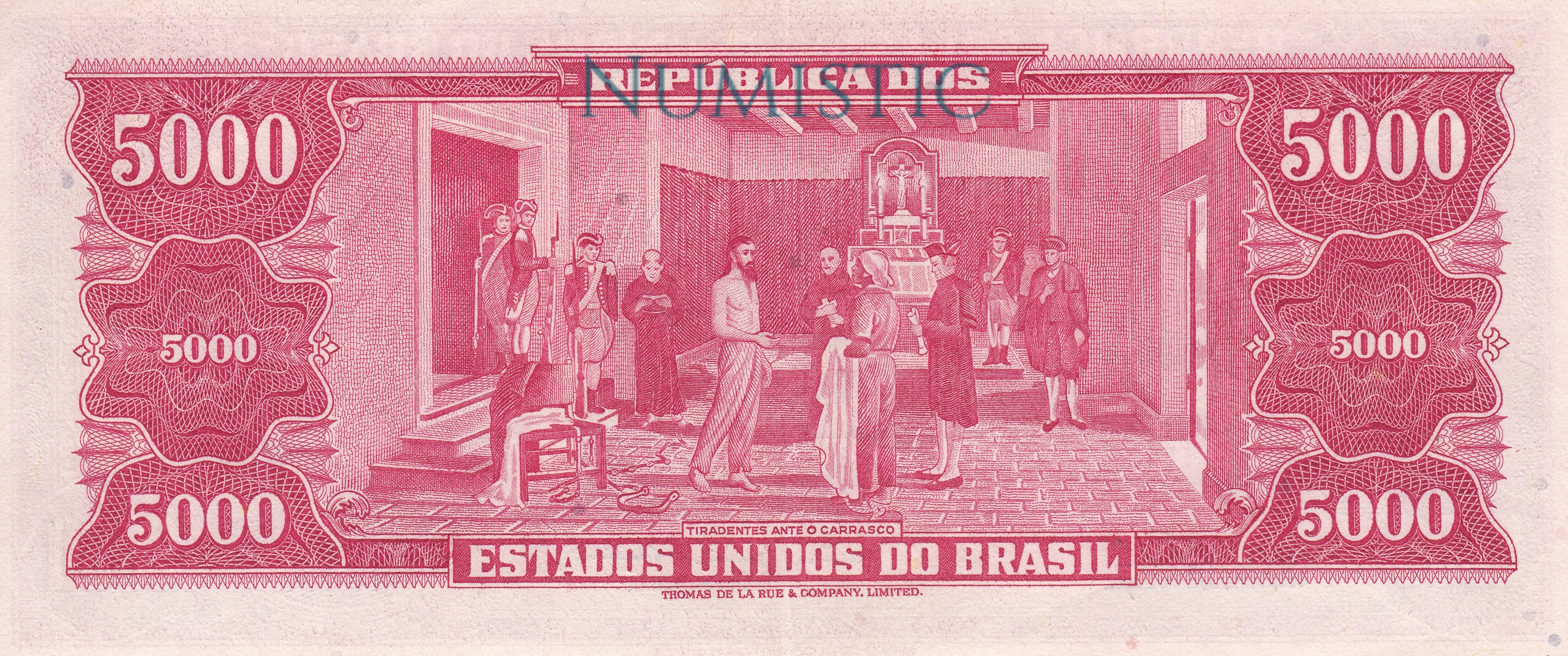 5000 Cruzeiros - 2ª Estampa — reverse