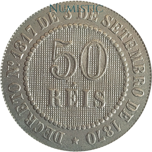 50 Réis - Fundo Linhado — reverse