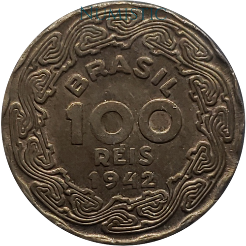 100 Réis - Getúlio Vargas (Rosa) — reverse
