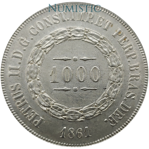 1.000 Réis - Coroa 2P — obverse